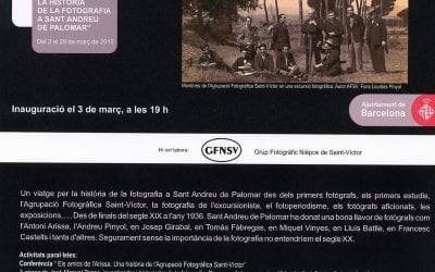 Visita guiada a l’exposició Viatge per la història de la fotografia a Sant Andreu de Palomar. 16/03/2015