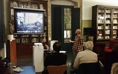 Fototertúlia Un viatge fotogràfic per la Barcelona nazi i feixista (1939-1943). Presentació de la recerca iconogràfica del projecte «Perseguits i Salvats» a càrrec de Jordi Algué. Cercle Artístic de Sant Lluc 2/11/2015